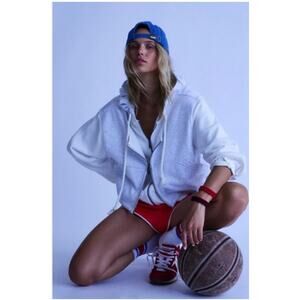 Free People Two Step Zip Up Hoodie Large Sweatshirt